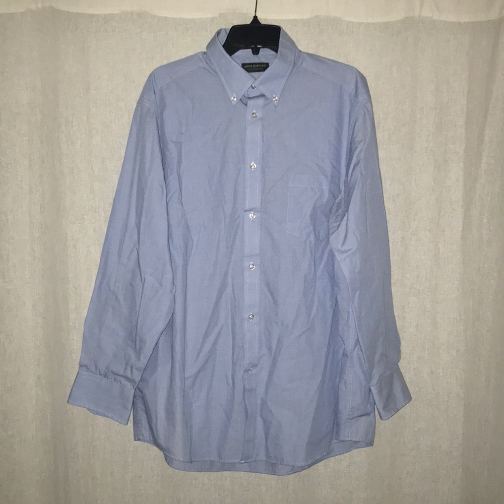 John Bartlett blue men’s dress shirt